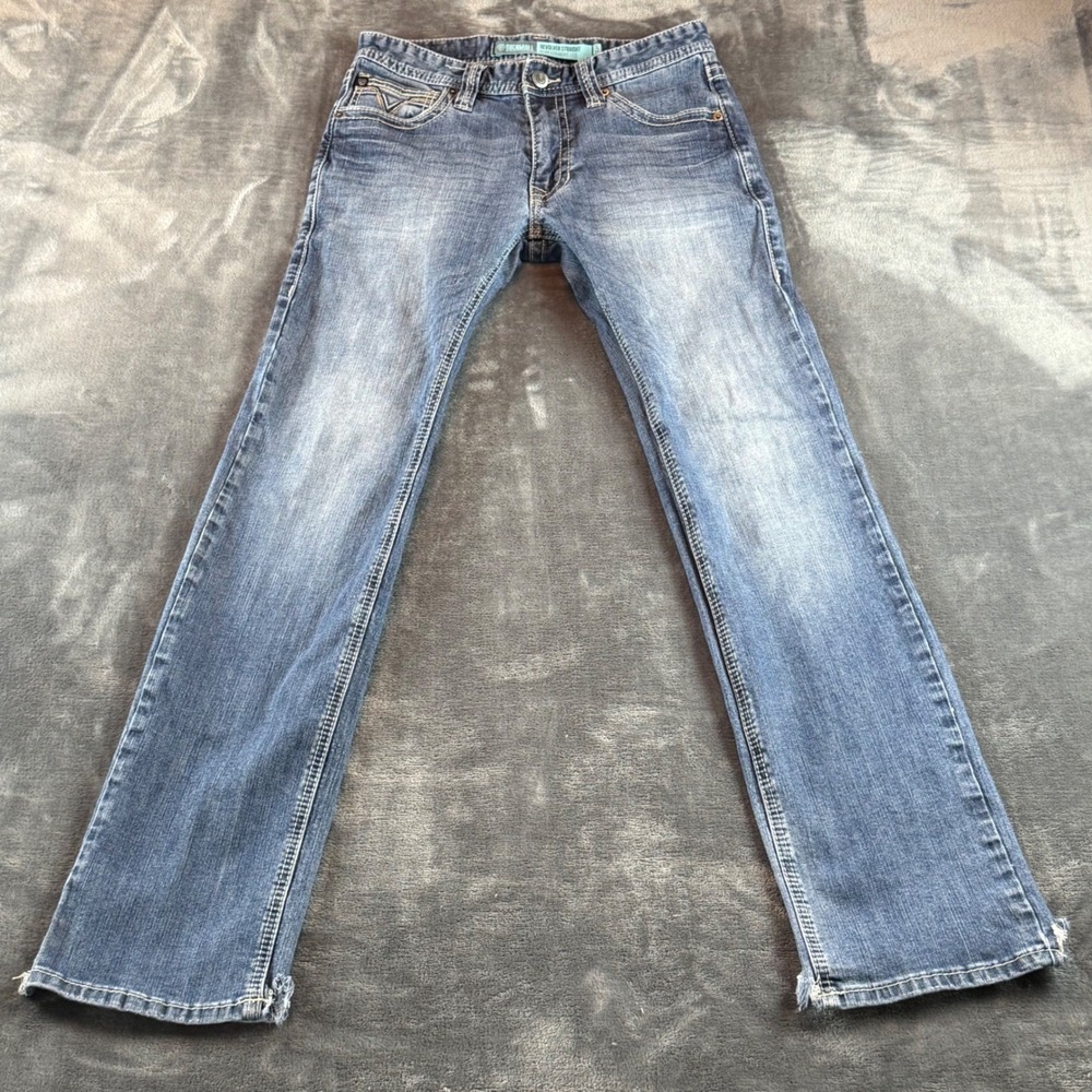Rock & Roll Denim Revolver‎ Straight Slim Jeans Mid Rise Medium Wash 29x34